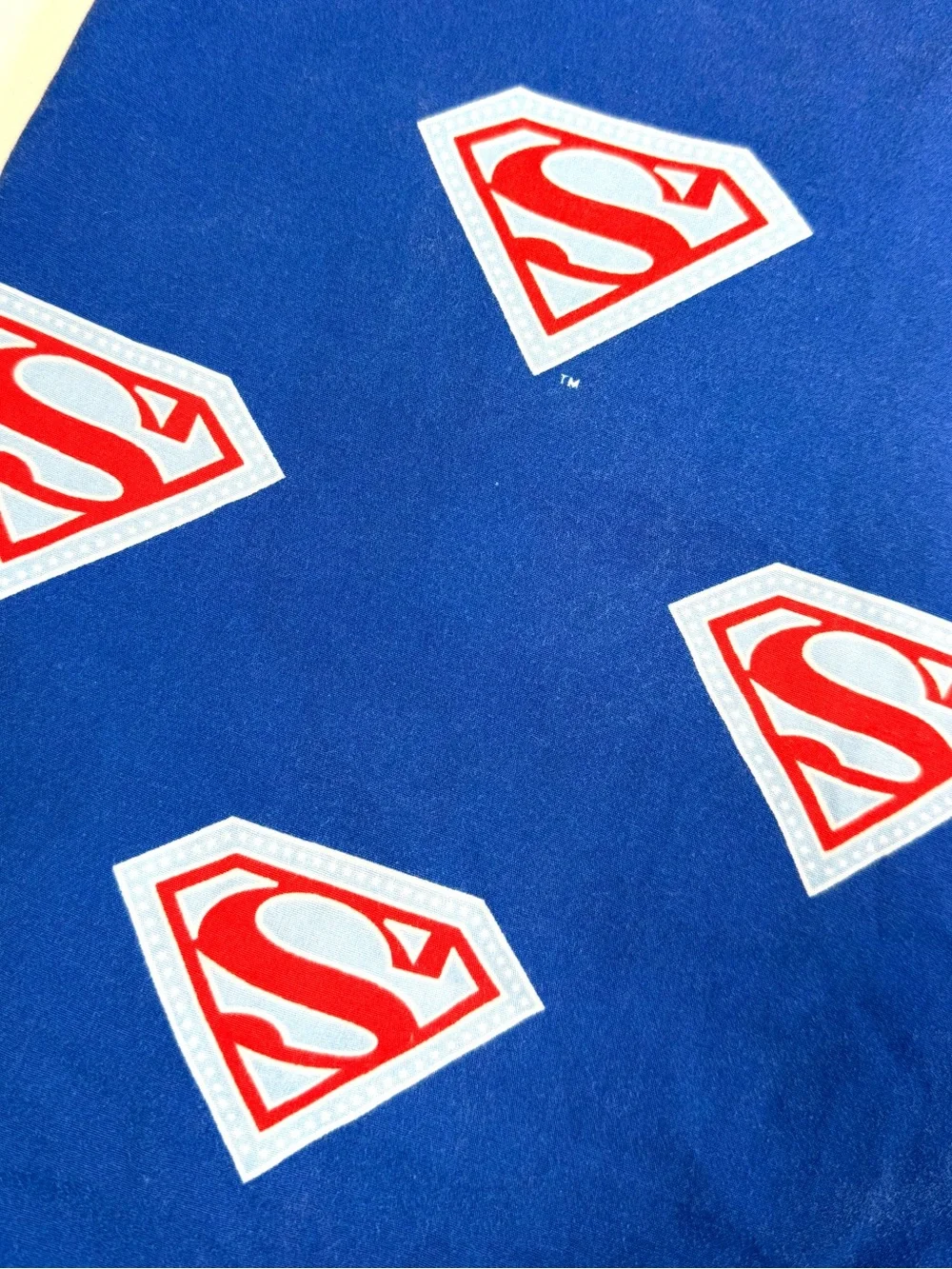 VINTAGE SUPERMAN DC COMICS Crib Toddler Fitted Sheet 2006 Y2K Superhero Retro